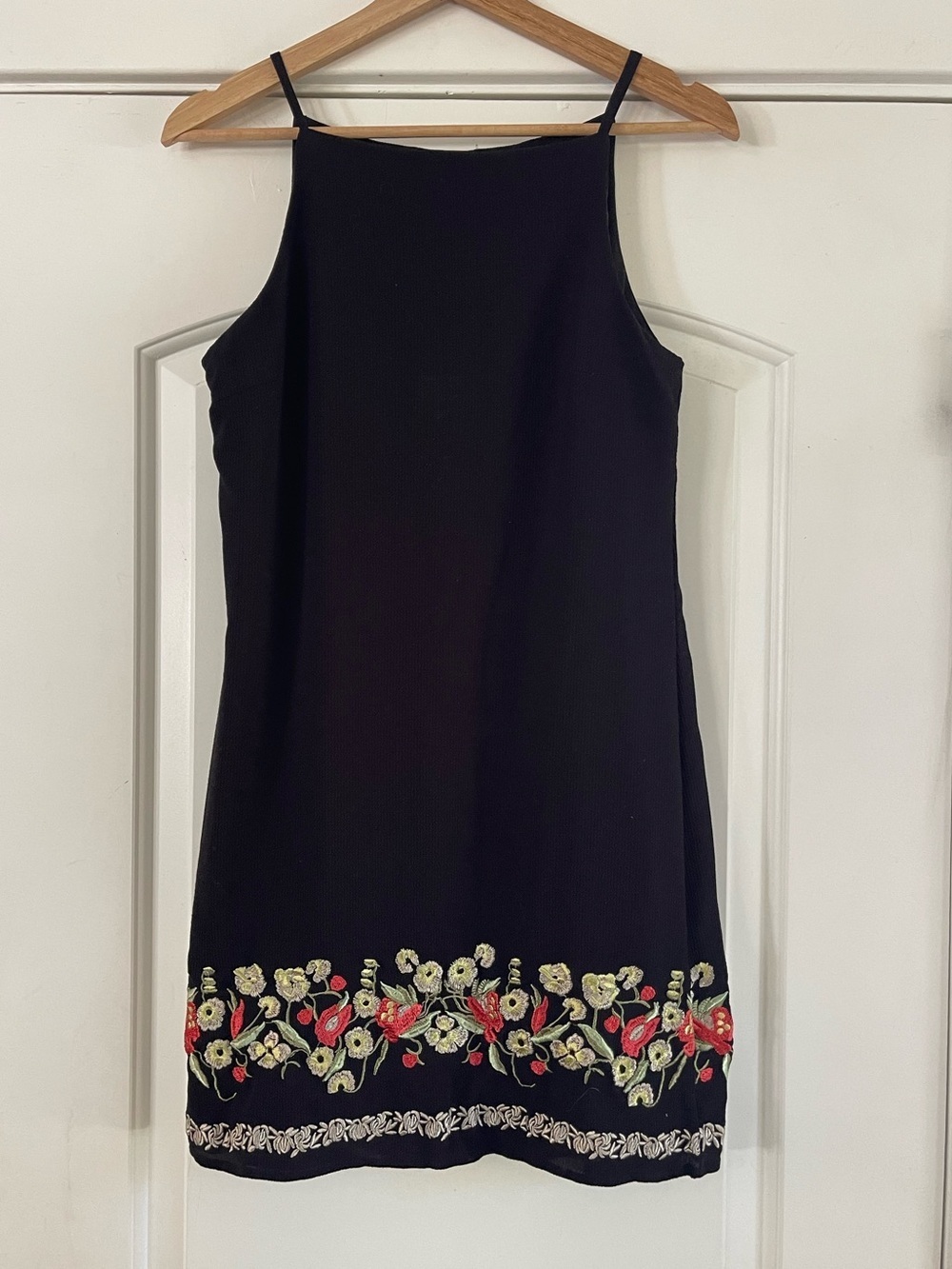 Vintage Bisou Bisou Floral Embroidered Mini Dress - 4